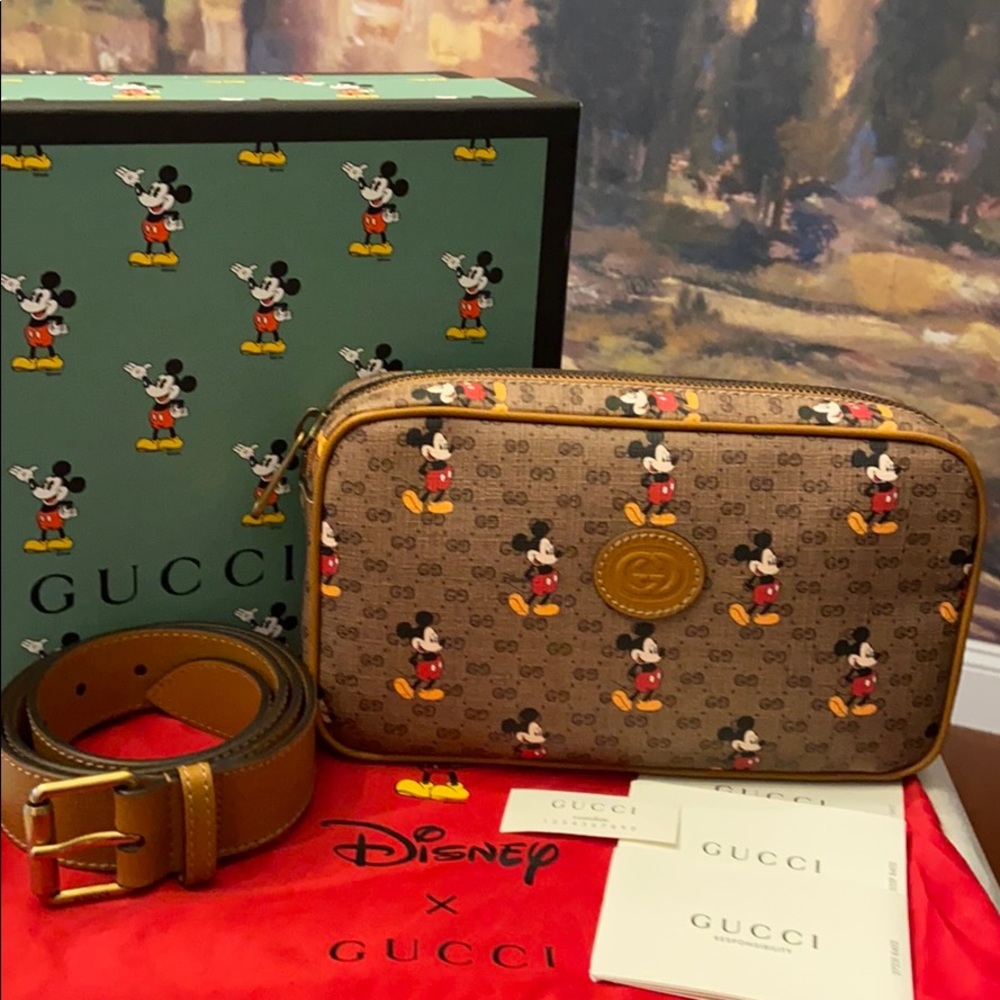 Authentic BNWT Gucci Mickey Belt Bag